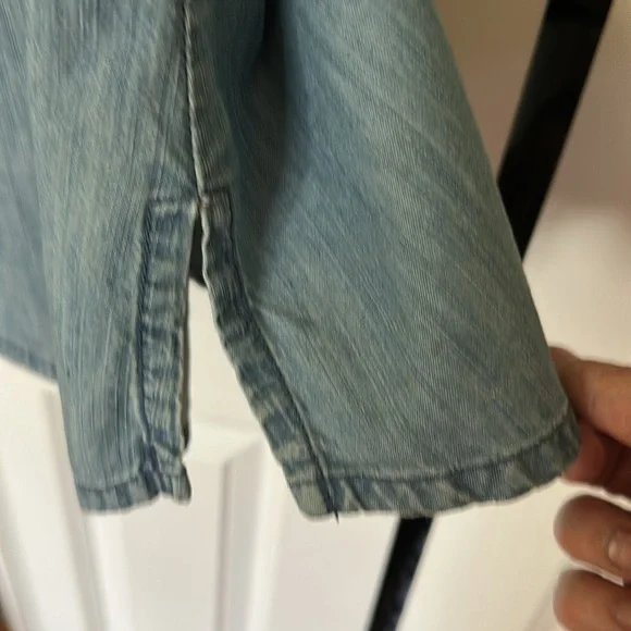 V Neckline Shirt Blouse Top - Picture 7 of 8